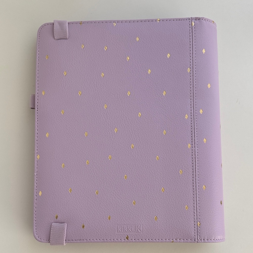kikki.K Lavender Tablet/Planner Cover with Gold Diamond Accents - Picture 3 of 15